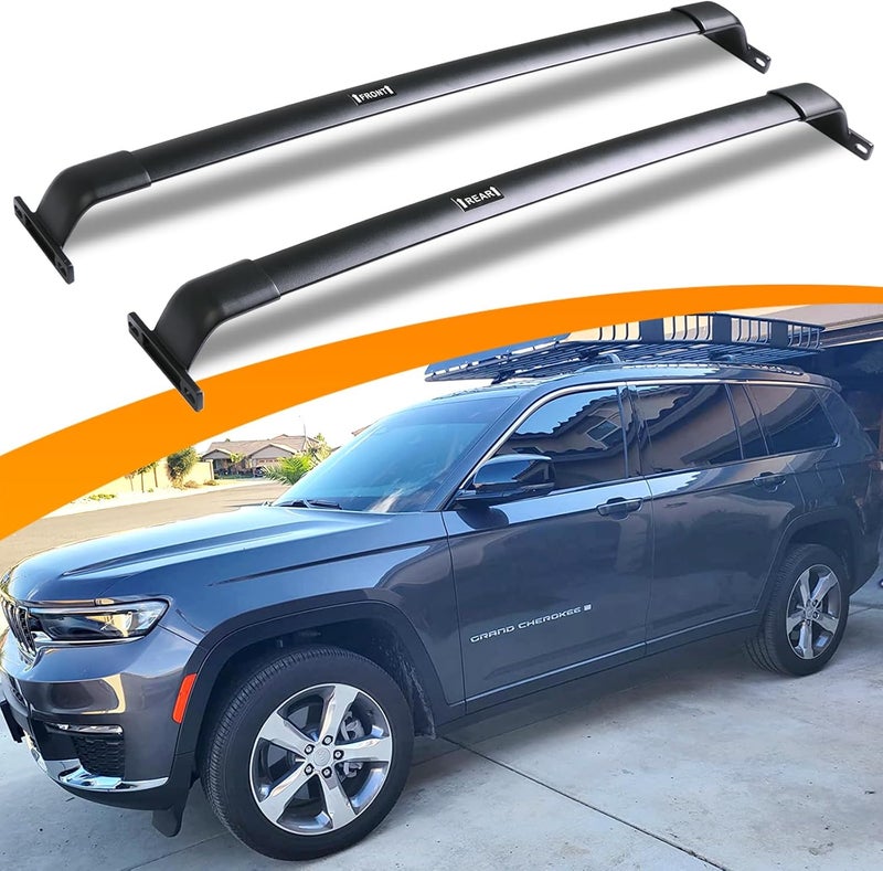 Snailfly Roof Rack Cross Bars Fit for 2021 2022 2023 2024 2025 2026 Jeep Grand Cherokee L 3-Row and 2022 2023 2024 2025 2026 Jeep Grand Cherokee 2-Row Accessories - Image 1